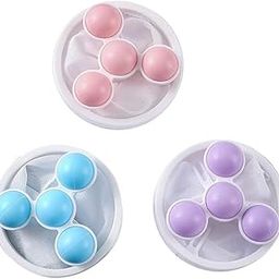 OTISTORES Lint Catcher Pet Hair Remover for Laundry Washing Machine Floating Lint Mesh Bag, Reusable Household Hair Filter Washer Lint dust Trap Net Pouch, Random Color, 3 Pieces-picture-5