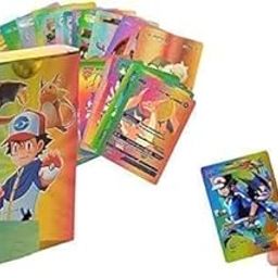 Anubhav Janni Enterprise Cards L for Kids, Real V Max GX Special Addition High HP Trading Playing 55 Pcs Foil Card Assorted TCG Deck Box -Vmax Gx Rare Common-Rare Mystery… (Rainbow Cards, 55 Pieces)-27