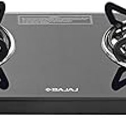 Bajaj UCX 2 Burner Slim Glass Top Gas Stove | Slim Frame Glass Cooktop | 2-Brass Burners | 360 Degree Swivel Nozzle | Stainless Steel Drip Tray 【Black】-picture-19