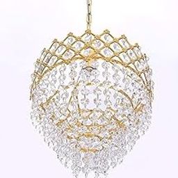 ADWAIT Modern K9 Crystal Chandeliers Black Gold 3-Tier Round Crystal Chandelier Ceiling Light Fixture for Living Room and (Classic, 250mm)-image-19