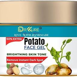 Potato Face Gel | Brightening & Hydrating | Helps with Acne, Tan Reduction & Uneven Skin Tone | For Clear & Radiant Skin | Pure & Natural | 150 Grams-image-4