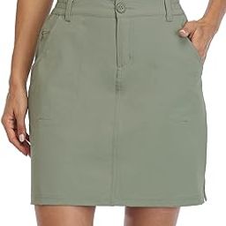 Women's Outdoor Skort Golf Skort Casual Skort Skirt UPF 50+ Quick Dry Pockets Active Hiking Sage Green M-image-10