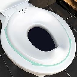 Novo Baby Portable Baby Unisex Potty Training Toilet Seat with Non-Slip Base, Splash Guard, and Storage Hook - Ideal for 0-6 Year Child, Fits Round & Oval Toilets, Toddler Travel-Friendly New born-14