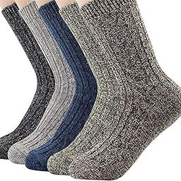 Womens Athletic Socks Knit Pattern Sports Socks Winter Wool Socks Crew Cut Cashmere Socks Warm Soft Socks-image-48