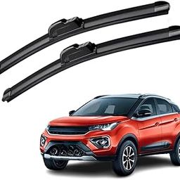 Kylo Perfect Fitting Frameless Windshield 100% Scratch Proof Cleaning Water Repellant Silicon Wiper Blades Suitable for TATA NEXON D 24,P 15 (Set of 2)-image-57