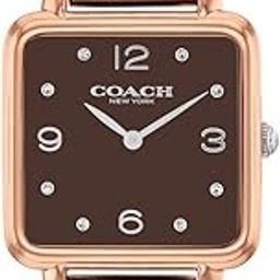 Cass Qtz Basic Slim Coffee Brown Square Dial Women's Watch|Stainless Steel & Ionic Plated Rose Gold Steel Material|Rose Gold Color Band - 14504543-image-92