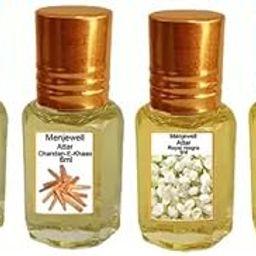 Menjewell Rose Fresh, Chandan-E-Khaas, Royal Mogra & Rajnigandha Perfume Floral Attar, 6 Ml (Pack Of 4)-picture-23