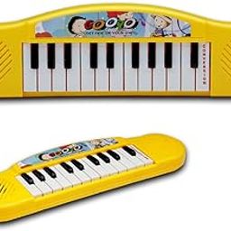 Gooyo GY3716 Mini Portable Piano Keyboard Musical Toy for Kids/Babies/Girls/Boys/Gifts | Yellow Color, Power Source: 2xAA Battery (Not Included)-1