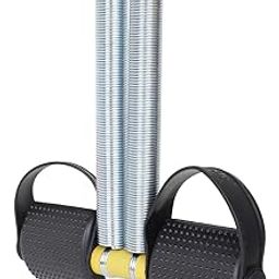 SUREFIT Double Spring Tummy Trimmer With Comfortable Foam Grip Handle For Abdominal Exerciser Dual Resistance Ab Trainer for Core Strengthening | Home Fitness Equipment for Men & Women | Effective Tool for Abdominal Toning and Weight Loss For Man and Women (TUMMY TRIMMER YELLOW)-9