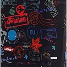 Luggage Trolley Cover Polyester Washable Dust Proof Anti-Scratch Travel Suitcase Protector (S),Black-37