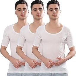 Men's Solid Vest (Pack of 3)-image-1