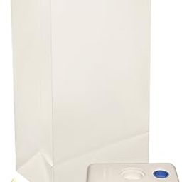 LumaBase Festive Lighting Decorative Battery Operated LED Luminaria Kit White 12ct-picture-28