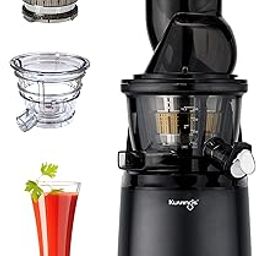 Kuvings EVO810 Black Professional Cold Press Juicer,Only Juicer with Patented Rubber & Silicon-Free Technology, 12 YR Warranty, All-in-1 Fruit & Vegetable Juicer,With Smoothie & Sorbet Attachment-image-17