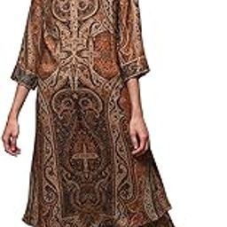 Women's Rayon PRINTED STRAIGHT MIX AND MATCH Suit Set(JAMAWAR 2124_BEIGE_32), Small-picture-27