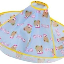SAZ DEKOR 6xKids Hair Cutting Cape Salon Barber Cape for Hairdressing Hair Stylist Salon Blue Bear-image-36