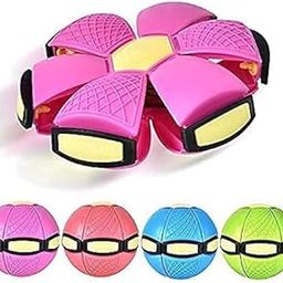 Shivay Fashion Flying Soccer Ball Magic Ball Frisbee Deformation UFO Football Flat Throw Disc with LED Light Flying Toys Venting Decompression air Hover Outdoor Garden Beach Game Toy(Set of 1)-image-5
