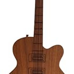 Guitar-Shaped Key Holder - Matte Finish Wooden Stand for Home & Office Decor - Antique Wood Wall Hanging Key Stand for Kitchen - Stylish and Unique Design-picture-26