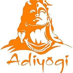 AVSARACHNA ORANGE COLOUR Aadiyogi Lord Shiva Car Sticker, 30x25 cm, Premium Vinyl Decal for Cars, Bikes, Laptops, Walls, White, Spiritual Art Decor-image-60