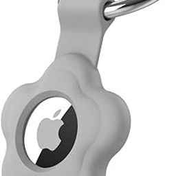 Airtag Holder for Apple Air Tag, Keychain AirTags Case with Anti-Lost Key Ring, Protective AirTag Keychain Cover, Finder Items for Pets, Keys, Backpacks (Grey)-image-59