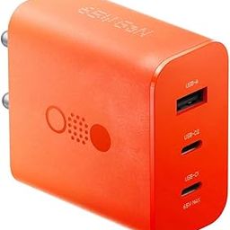 65W Nothing 3-Port GaN Fast Wall Charger | USB Type-C & A Adapter | for CMF Phone 1/2, Nothing Phone 3a/ 3a Pro/Nothing Phone 2A/ 2a Plus/Phone 2/Phone1/Buds/Ear Stick (Orange)-29