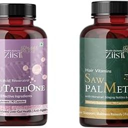 Ziist Resveratrol Glutathione & Ziist Saw Palmetto Combo Pack-25
