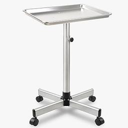 Salon Tray, Salon Rolling Tray with Adjustable Height, Salon Tray on Wheels, Salon Color Tray Ideal Use As Tattoo Tray, Medical Tray, Dental Tray…-image-25