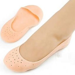 SHOP N BUY Anti Crack Full Length Silicone Gel Heel Pad Socks For Women And Men, Moisturizing Heel Socks For Heel Cracks And Pain Relief (Free Size),Multicolour-image-10