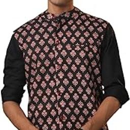 Men's Cotton Nehru Jacket I Allover Printed Jacket Regular Nehru Jacket I Fastive Party Wedding Neharu Jackets-image-38