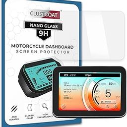 CLUSTCOAT 9H Nano Glass Motorcycle Dashboard Instrument Cluster Screen Protector for VIDA V2 Lite/Plus/Pro-0