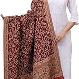 Women's Kanni Design Shawl Paisley Print Kashmiri Shawl Woolen Embroidered Shawl Stole(Pack Of1).-picture-27