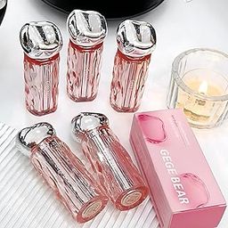 Gege Bear Crystal Translucent Light Lip Glaze | Long-lasting Waterproof | Liquid Lipstick | Nude Brown Light Pink Red Candy Shades | Non-sticky Glossy Moisturizing Formula | Lip Tint | Lips Care | Lipsticks With Brush Applicator | Perfect for Women Girls (02# Cold Tea Apricot Candy, 3g)-image-45