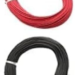 SP Electron Combo of electric wire Model Building Tools for Science Projects Working Models, DIY Science Experiment Kit (10mtr -Red, 10 Mtr Black)-9