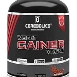 Corebolics Weight Gainer Xtreme I 1kg I 16 Servings I Chocolate Milkshake Flavour I 9gm Protein I 40.8gm Carbs I 232.8k Calories I-image-62