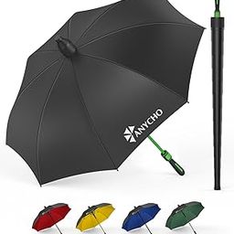 Big Size Umbrella for Men, UV 50+ Protective Coating,54 Inch Umbrella with Waterproof Jacket, and Fiberglass Shaft - Quick Drying Fabric - Perfect Big Umbrella for Rain, Wind and Sun-30