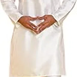 jompers Solid Silk Kurta with Pyjamas-picture-32