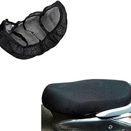 Lakshmina Enterprises 4XL_210 Leather Scooty Seat Cover Bike Seat Cover Seat Cover Jupiter 125 Black-image-4