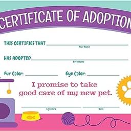 Cat Adoption Certificates - 12 Pieces-image-18