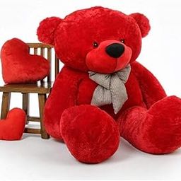 HUG 'n' FEEL SOFT TOYS Teddy Bear 5 Feet, Soft Toys (5 Feet, Red)-image-25