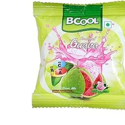 BCOOL Instant Drink Mix Graceful Guava& Lovely Lychee 125g Filled with goodness of Real Fruits for All Age Groups.(Pack of 10)-3