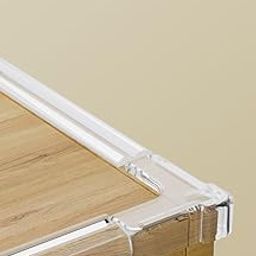 BabySafeHouse Clear Pre-Taped Furniture Edge Guard and Corner Protector - 6.5ft Edge + 4 Corner Guards (Transparent Silicon) for Baby Proofing & Child Safety-image-76