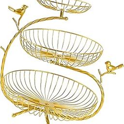 3 Tier Fruit Basket Bowl Organizer for Ceremony Wedding Party Countertop-image-45