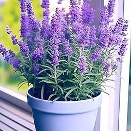 Live Wonderful All Season Purple Lavender Flower Tree Healthy Live Plant For Home Garden Outdoor Indoor plant in Black Pot | Floryzen | (LEVENDER)-image-44