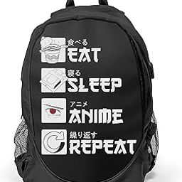 Anime Design Backpack 25L - Perfect for School/College/Office - For Anime Fans-image-8