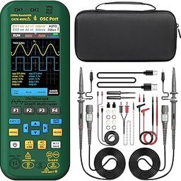 BSIDE - Handheld Digital Oscilloscope Multimeter, 2 Channels 50MHz, Bandwidth Band Range Tester, 3.9 inch TFT LCD DDS Generator with 2 probes, Measures Flexible Clamp-image-34