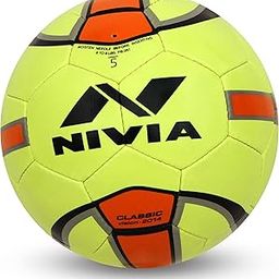 Nivia Rubber Football Classic, Size 5, Yellow-image-83