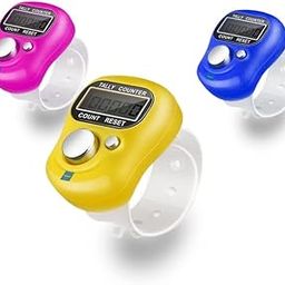 Azinoor Number Clicker Tally 5-Digit Counter Finger Ring Electronic Light Digital Counting Plastic Machine for Cricket Umpire and Various Counting Purpose (3qty, Multicolour)-11