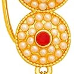 Maharashtrian jewellery traditional nath nose ring Without Piercing Marathi Nose Pin For Women And Girls NSP162FS-image-80
