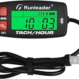 Runleader Digital Bluetooth Hour Meter Tachometer, Mobile Remote Operated RPM/Hour Meter, Regular Maintenance Reminder, Battery or DC 12V Power Supply for Lawn Mower Generator Boat Snowmobile (1)-image-43