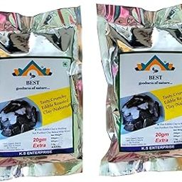 Best Indian Tasty Crunchy Edible Roasted Clay | Bhutdo | Khadi | Mitti | Butter Soil Manure | Roasted Nakumatt | Nakumatt Clay (Pack of 1kg)-0
