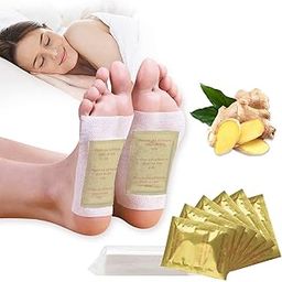 Organic Health Patch Golden Kinoki Detox Foot Pads for Body Cleansing, Stress Relief & Better Sleep – Pain-Free, Natural Ginger Formula (20 Pads)-image-38